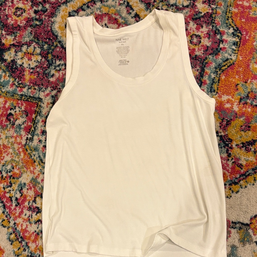 Nine West White Tank Top